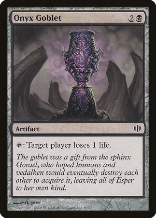 Onyx Goblet [Shards of Alara] | Dumpster Cat Games