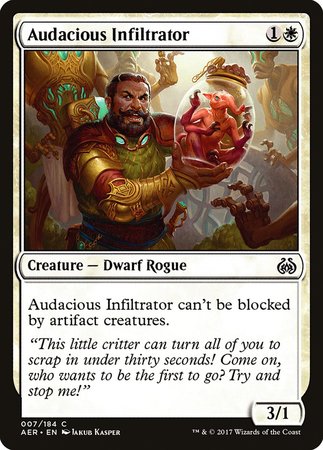 Audacious Infiltrator [Aether Revolt] | Dumpster Cat Games
