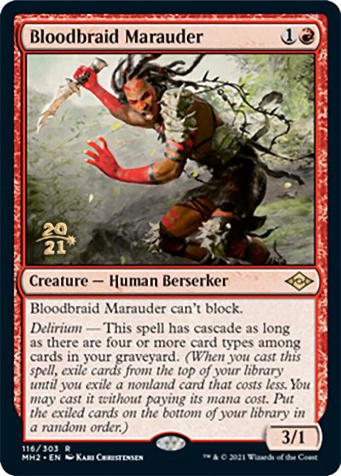 Bloodbraid Marauder [Modern Horizons 2 Prerelease Promos] | Dumpster Cat Games