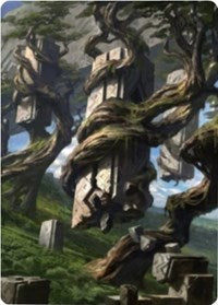 Forest 2 Art Card [Zendikar Rising Art Series] | Dumpster Cat Games