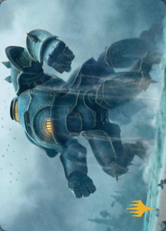 Depth Charge Colossus Art Card (Gold-Stamped Planeswalker Symbol) [The Brothers' War Art Series] | Dumpster Cat Games
