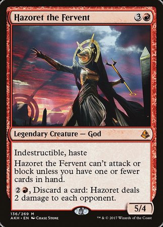 Hazoret the Fervent [Amonkhet] | Dumpster Cat Games