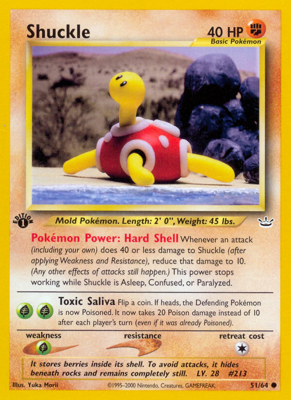 Shuckle (51/64) [Neo Revelation 1st Edition] | Dumpster Cat Games