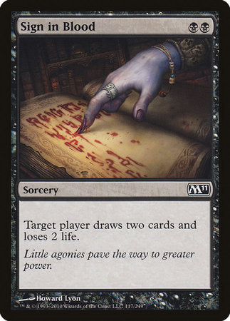 Sign in Blood [Magic 2011] | Dumpster Cat Games
