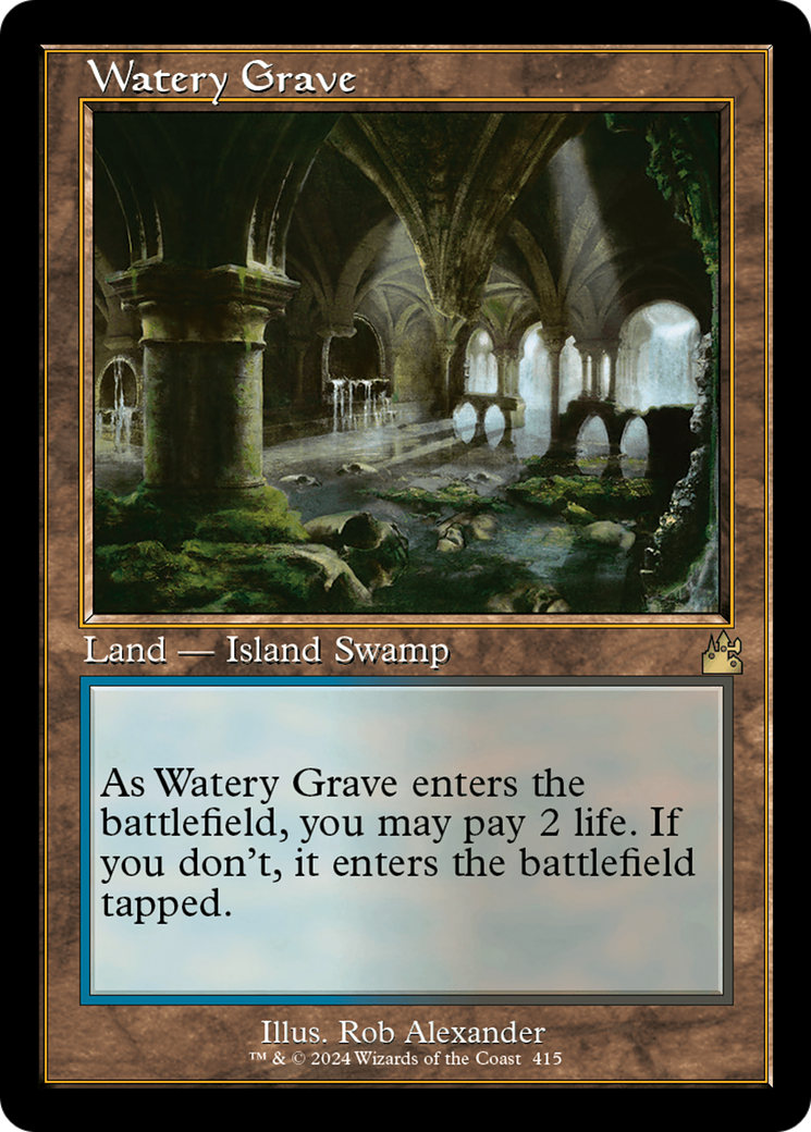 Watery Grave (Retro) [Ravnica Remastered] | Dumpster Cat Games