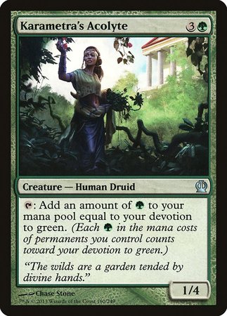 Karametra's Acolyte [Theros] | Dumpster Cat Games