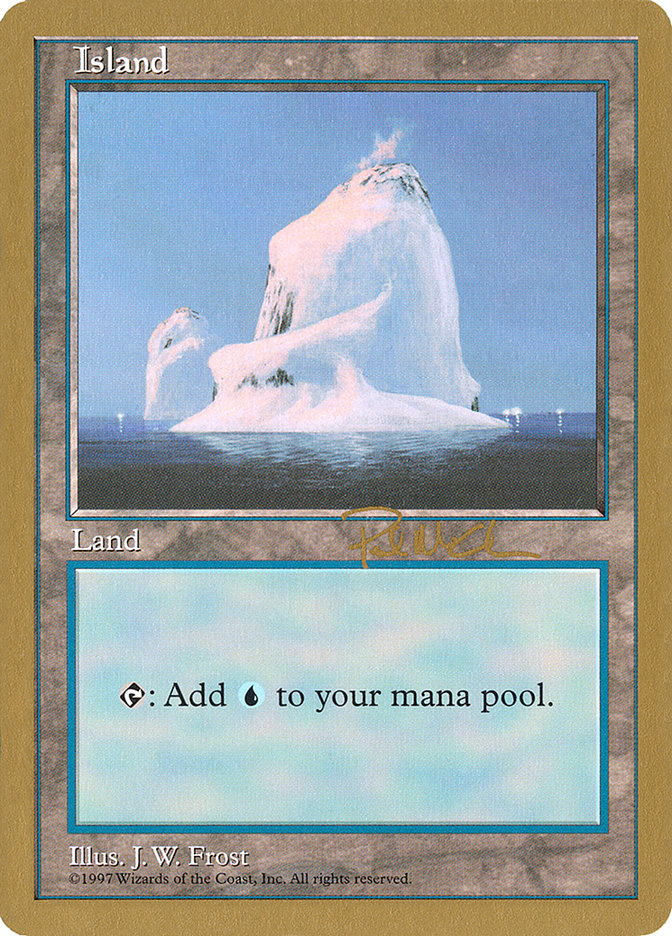 Island (pm437) (Paul McCabe) [World Championship Decks 1997] | Dumpster Cat Games