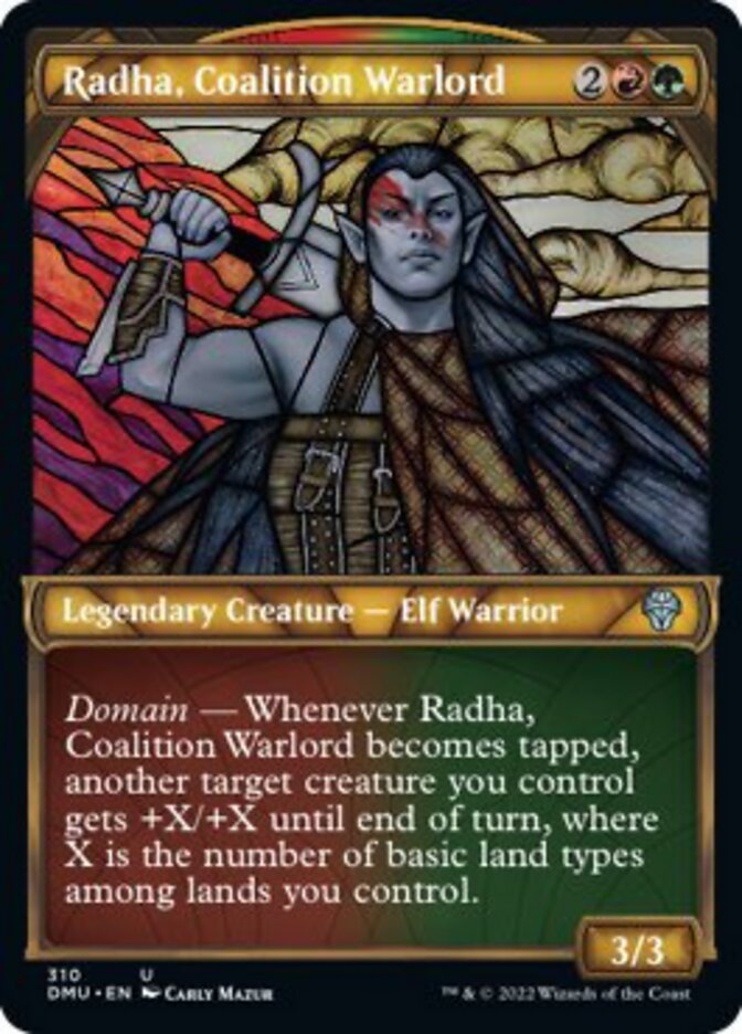 Radha, Coalition Warlord (Showcase) [Dominaria United] | Dumpster Cat Games