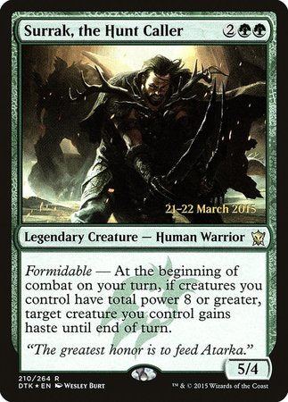 Surrak, the Hunt Caller [Dragons of Tarkir Promos] | Dumpster Cat Games