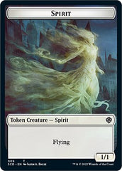 Cat Bird // Spirit Double-Sided Token [Starter Commander Decks] | Dumpster Cat Games