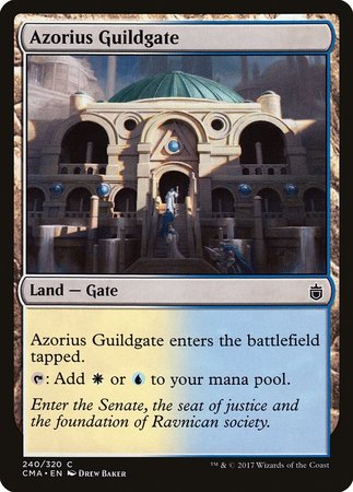 Azorius Guildgate [Commander Anthology] | Dumpster Cat Games