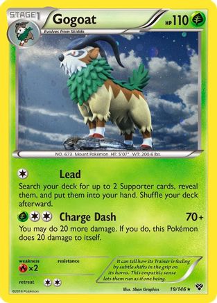 Gogoat (19/146) (Cosmos Holo) [XY: Base Set] | Dumpster Cat Games
