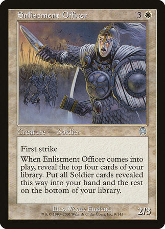Enlistment Officer [Apocalypse] | Dumpster Cat Games