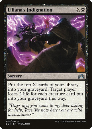 Liliana's Indignation [Shadows over Innistrad] | Dumpster Cat Games