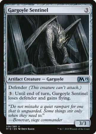 Gargoyle Sentinel [Core Set 2019] | Dumpster Cat Games
