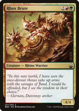 Rhox Brute [Battlebond] | Dumpster Cat Games