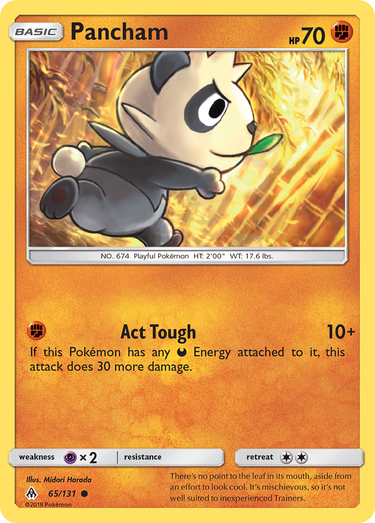 Pancham (65/131) [Sun & Moon: Forbidden Light] | Dumpster Cat Games