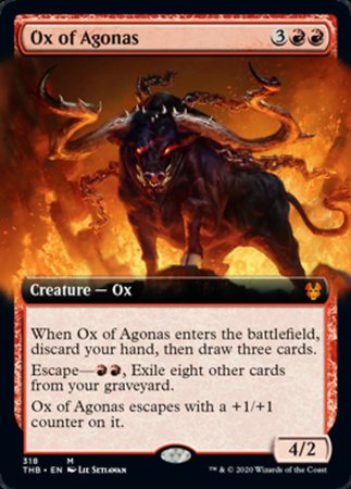 Ox of Agonas (Extended Art) [Theros Beyond Death] | Dumpster Cat Games