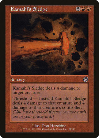 Kamahl's Sledge [Torment] | Dumpster Cat Games