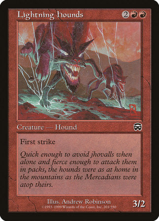 Lightning Hounds [Mercadian Masques] | Dumpster Cat Games