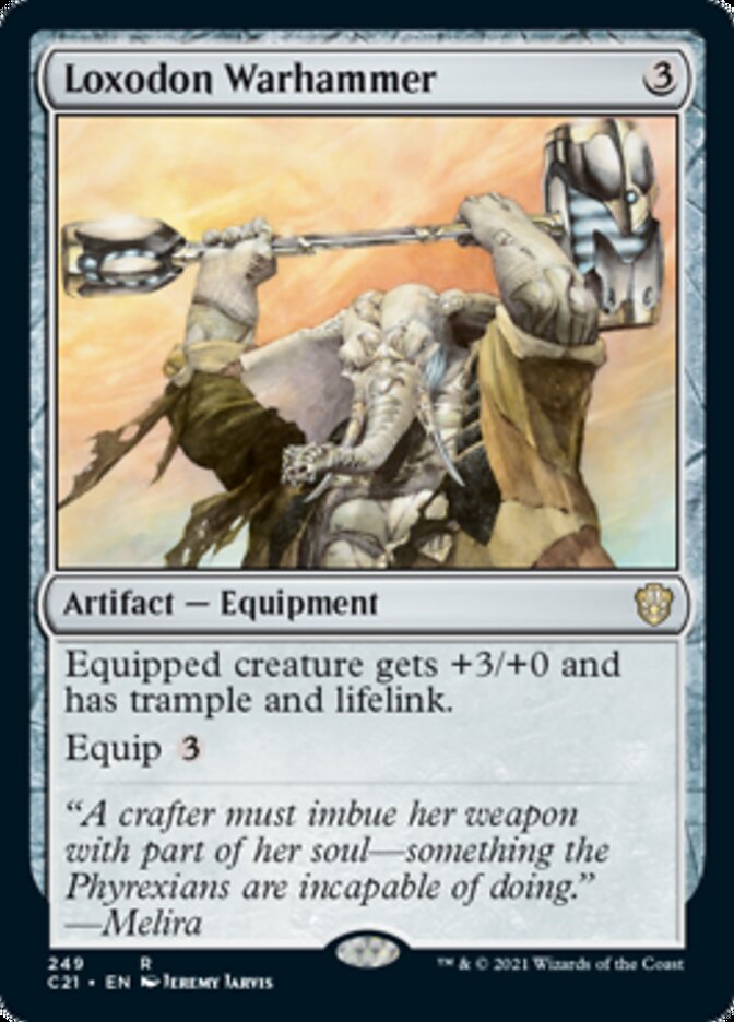 Loxodon Warhammer [Commander 2021] | Dumpster Cat Games