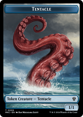 Tentacle // Koma's Coil Double-Sided Token [Murders at Karlov Manor Commander Tokens] | Dumpster Cat Games