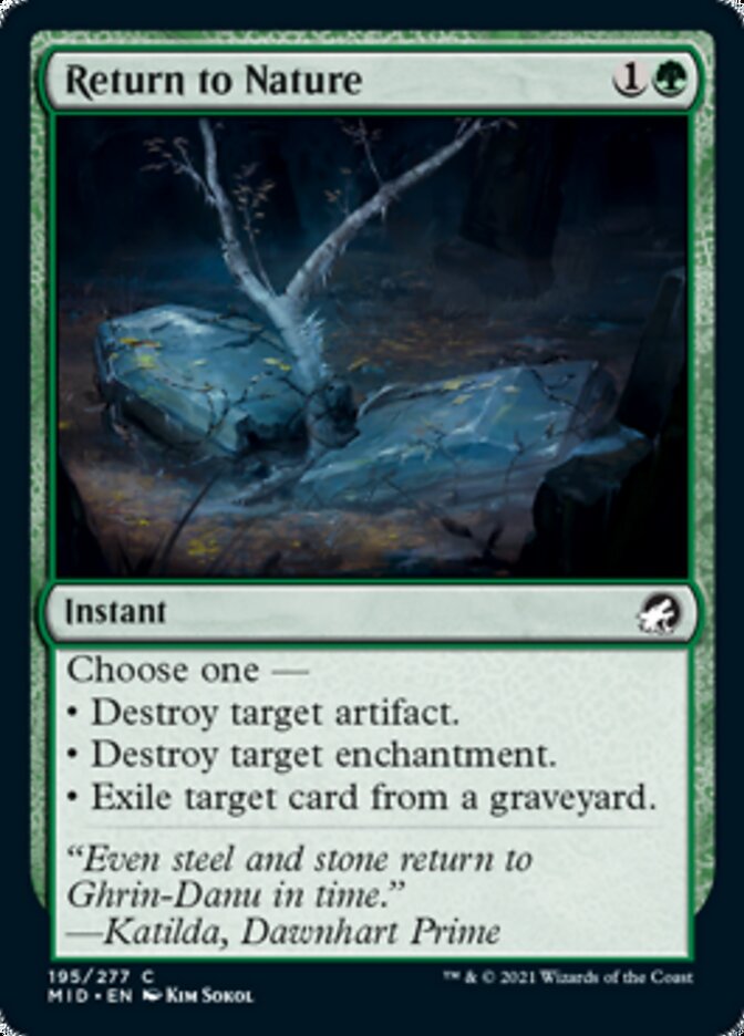 Return to Nature [Innistrad: Midnight Hunt] | Dumpster Cat Games