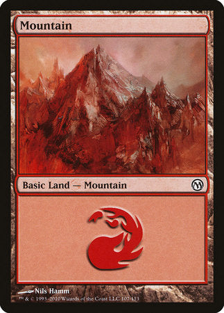 Mountain (107) [Duels of the Planeswalkers] | Dumpster Cat Games