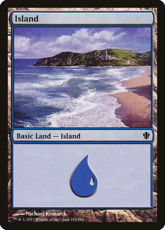 Island (343) [Commander 2013] | Dumpster Cat Games