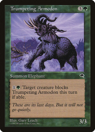 Trumpeting Armodon [Tempest] | Dumpster Cat Games