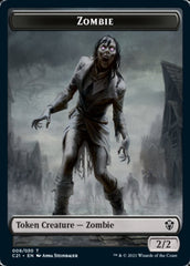 Zombie // Horror Token [Commander 2021 Tokens] | Dumpster Cat Games