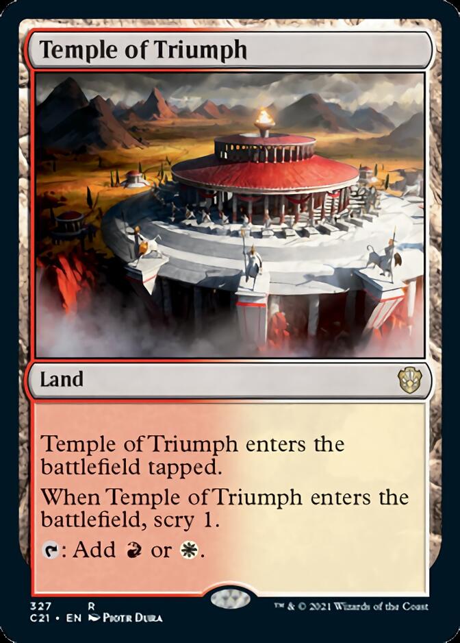 Temple of Triumph [Commander 2021] | Dumpster Cat Games