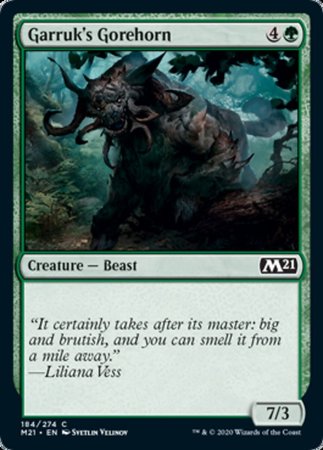Garruk's Gorehorn [Core Set 2021] | Dumpster Cat Games