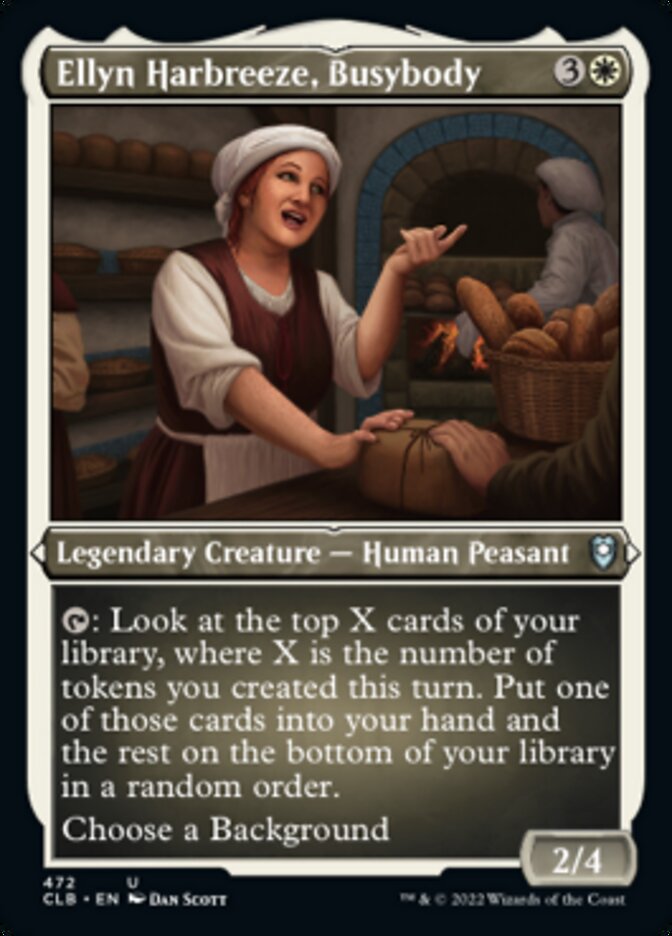 Ellyn Harbreeze, Busybody (Foil Etched) [Commander Legends: Battle for Baldur's Gate] | Dumpster Cat Games