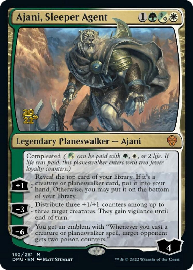 Ajani, Sleeper Agent [Dominaria United Prerelease Promos] | Dumpster Cat Games