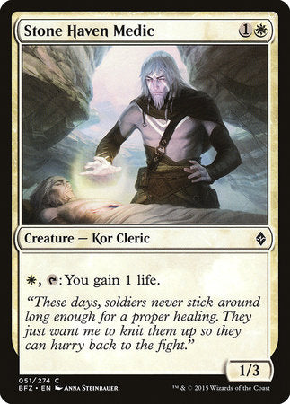 Stone Haven Medic [Battle for Zendikar] | Dumpster Cat Games