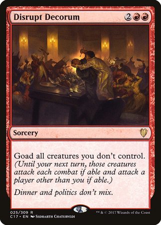 Disrupt Decorum [Commander 2017] | Dumpster Cat Games