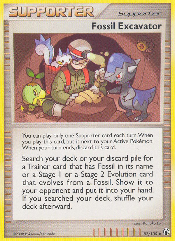 Fossil Excavator (82/100) [Diamond & Pearl: Majestic Dawn] | Dumpster Cat Games