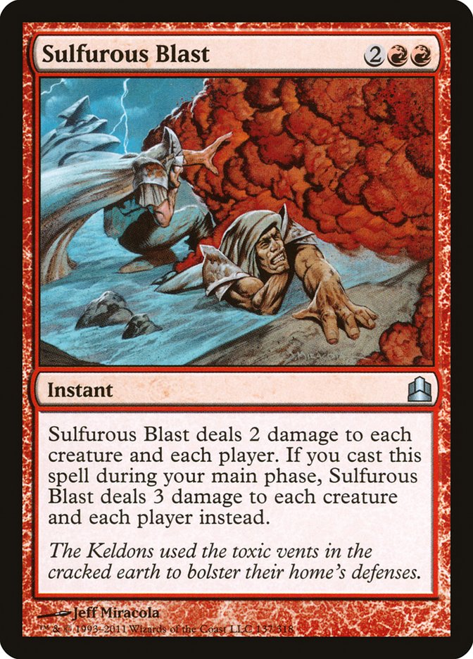 Sulfurous Blast [Commander 2011] | Dumpster Cat Games