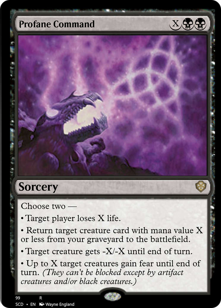 Profane Command [Starter Commander Decks] | Dumpster Cat Games