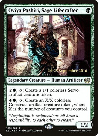 Oviya Pashiri, Sage Lifecrafter [Kaladesh Promos] | Dumpster Cat Games