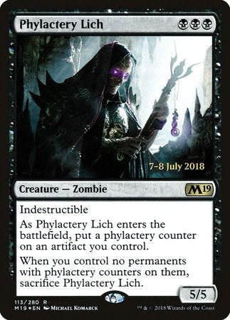 Phylactery Lich [Core Set 2019 Promos] | Dumpster Cat Games