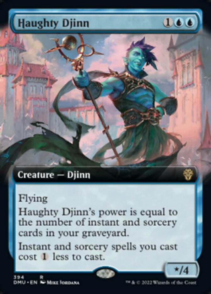 Haughty Djinn (Extended Art) [Dominaria United] | Dumpster Cat Games