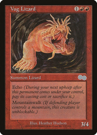 Vug Lizard [Urza's Saga] | Dumpster Cat Games