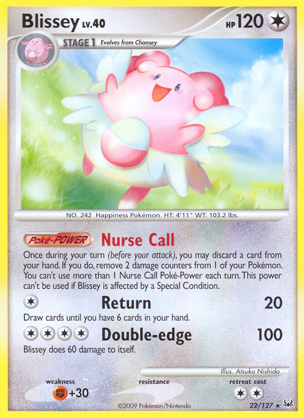 Blissey (22/127) [Platinum: Base Set] | Dumpster Cat Games