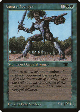 Gaea's Avenger [Antiquities] | Dumpster Cat Games