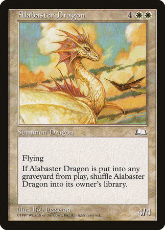 Alabaster Dragon [Weatherlight] | Dumpster Cat Games