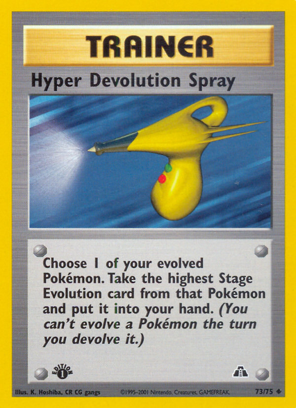 Hyper Devolution Spray (73/75) [Neo Discovery 1st Edition] | Dumpster Cat Games
