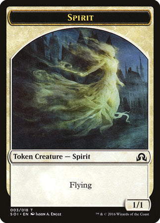 Spirit Token [Shadows over Innistrad Tokens] | Dumpster Cat Games