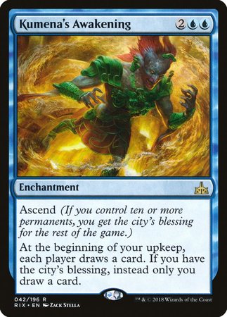 Kumena's Awakening [Rivals of Ixalan] | Dumpster Cat Games